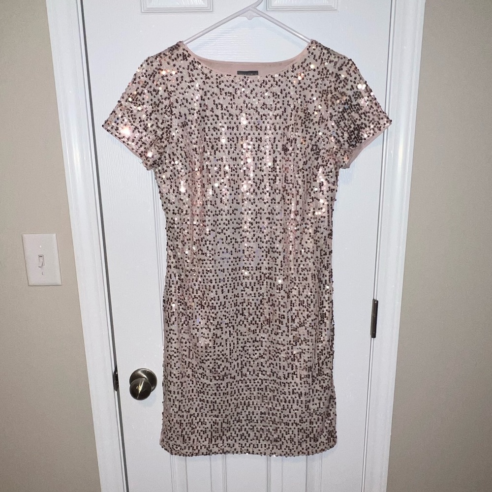 Blush Sequin Dress